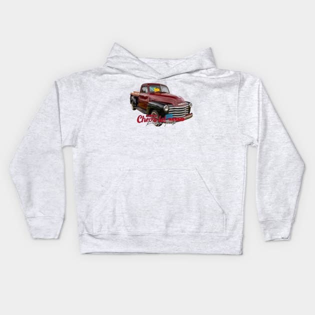 1951 Chevrolet 3100 Pickup Truck Kids Hoodie by Gestalt Imagery